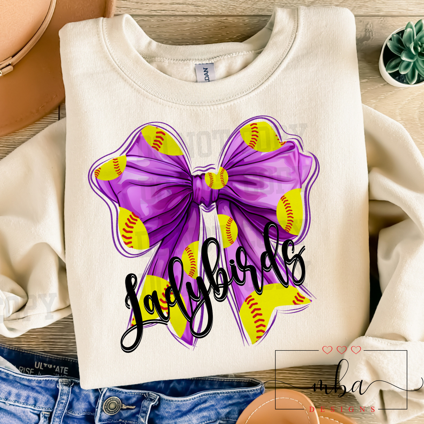 Custom Bow Softball Team