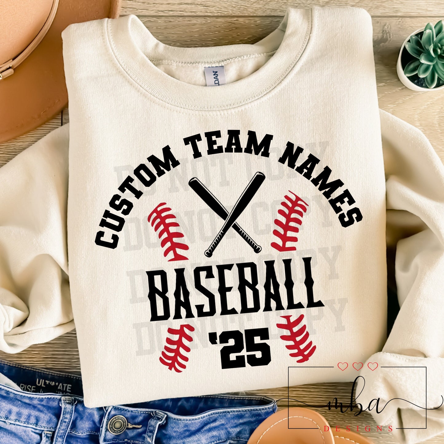 Custom Baseball Team Stitching