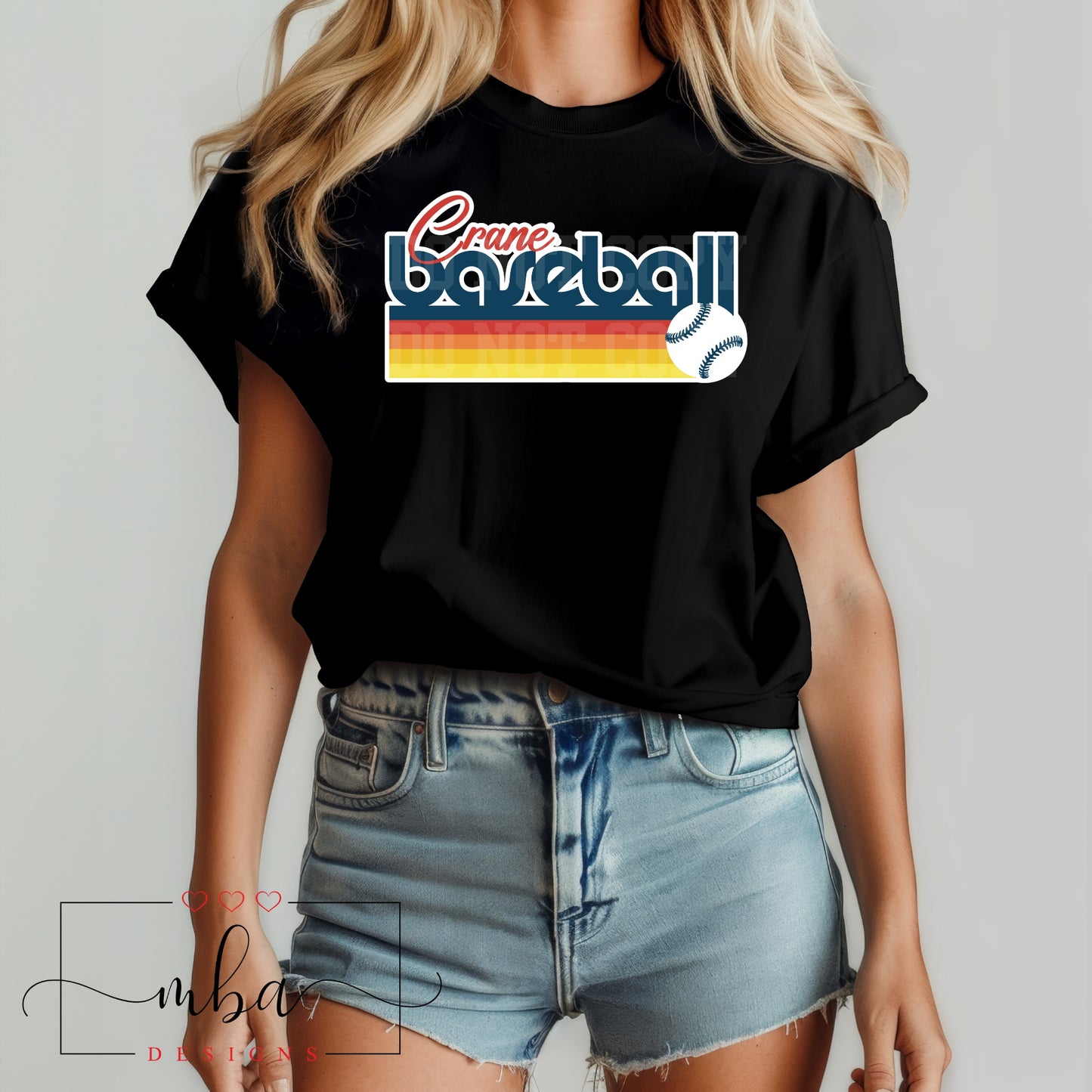 Custom Team Name and Color RETRO Baseball