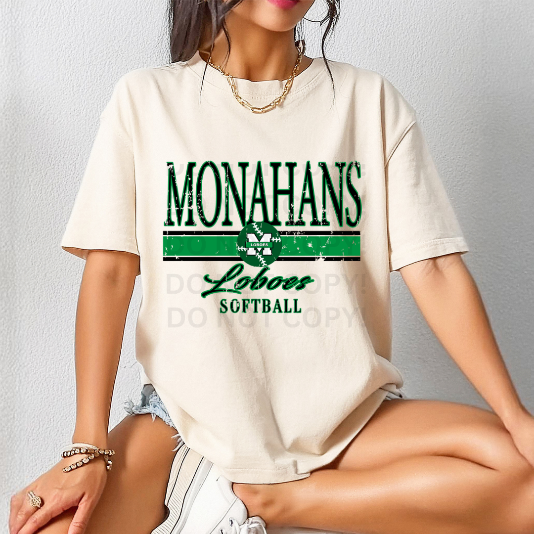 Custom Team SOFTBALL Distressed Logo