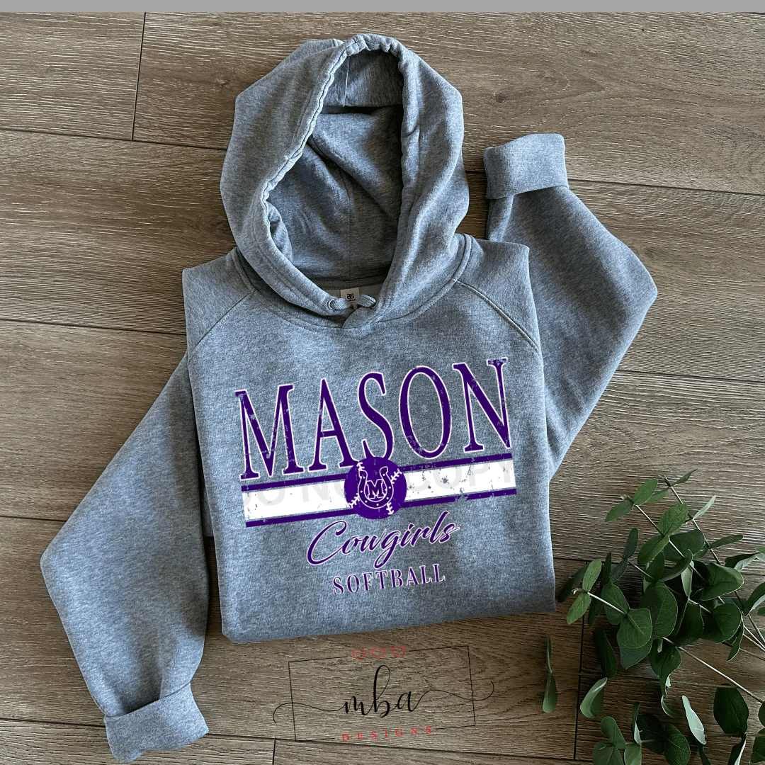 Custom Team SOFTBALL Distressed Logo