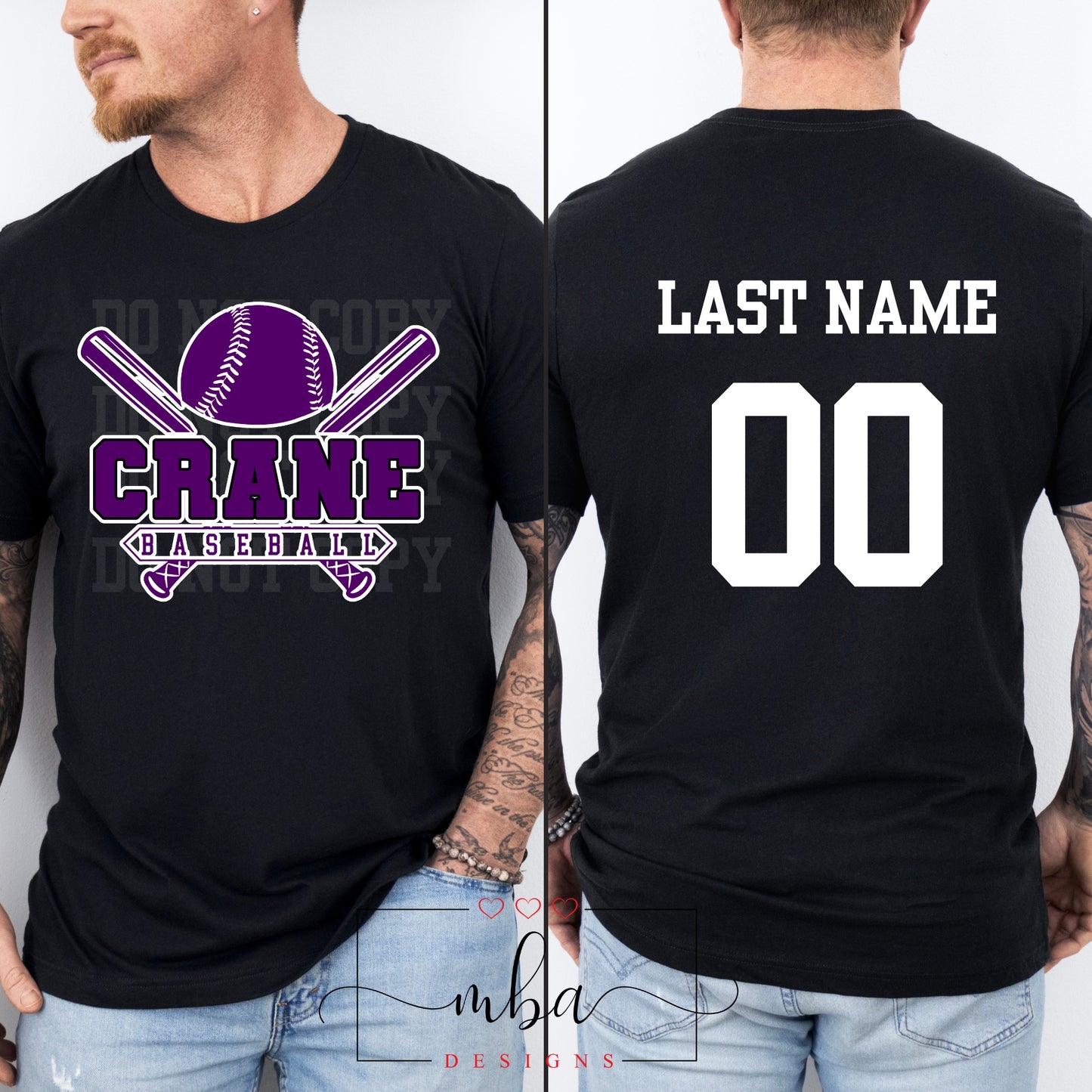 Custom Team Name and Color Baseball DOUBLE BAT