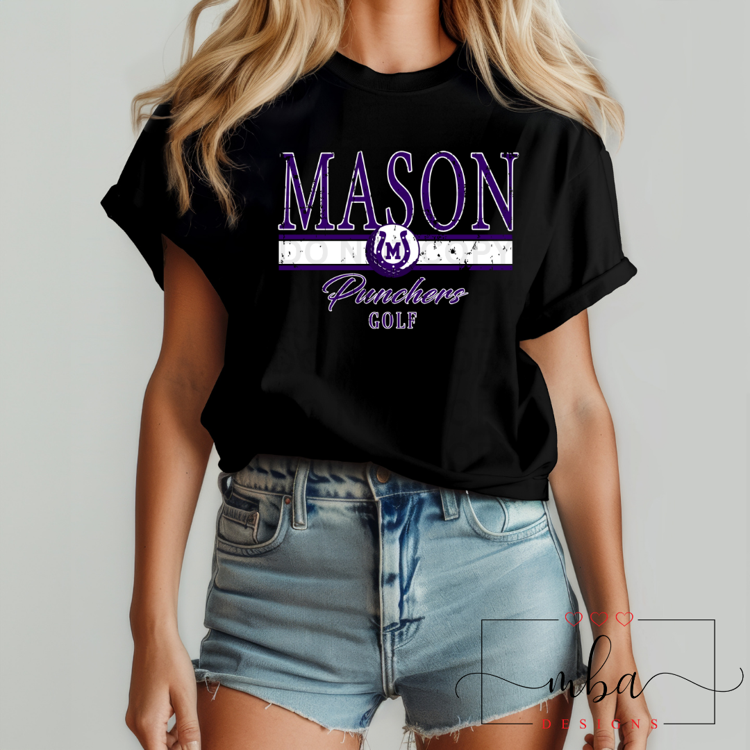 Custom Team GOLF Distressed Logo