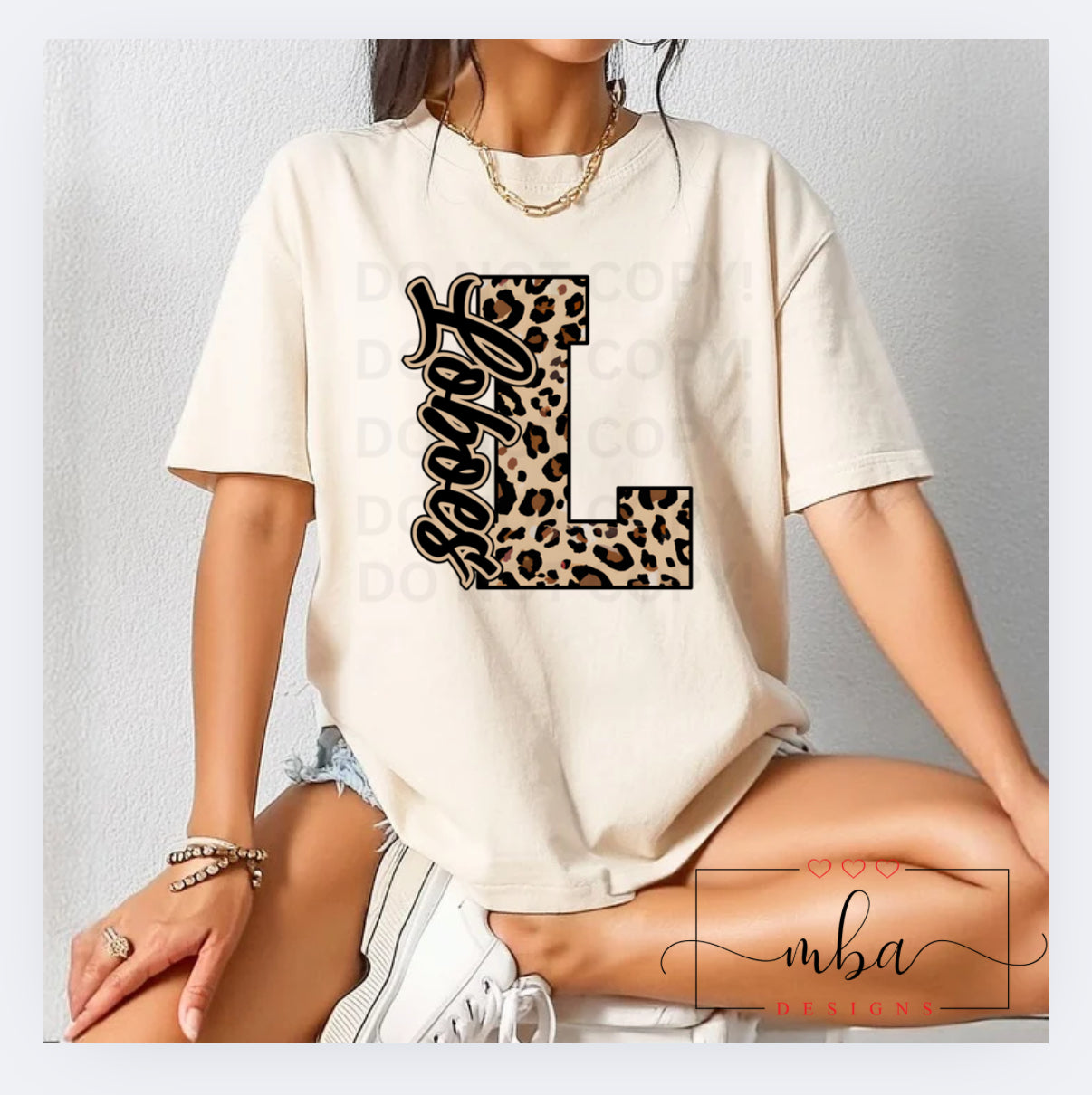 Custom Team Brown Leopard Mascot