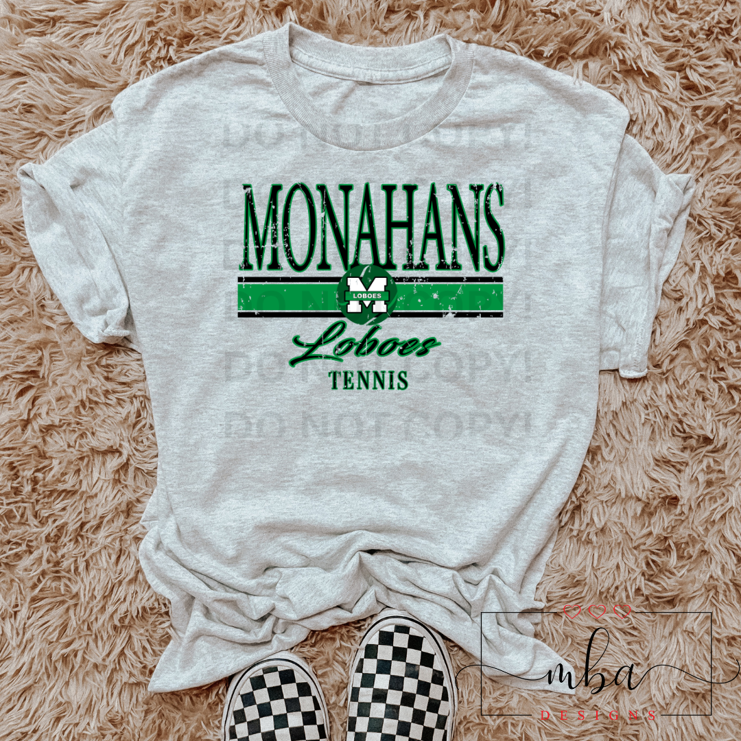 Custom Team TENNIS Distressed Logo