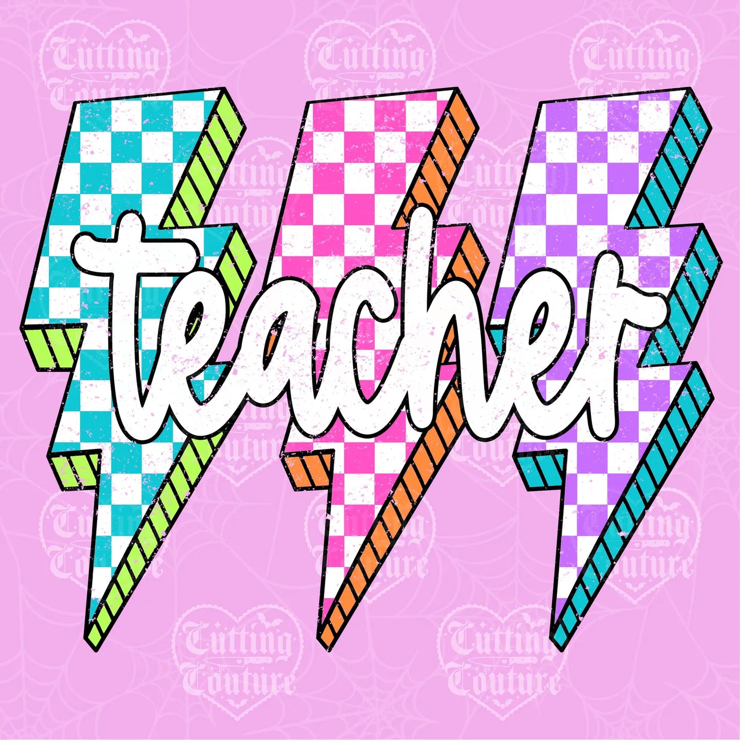 TEACHER CHECKERED BOLT