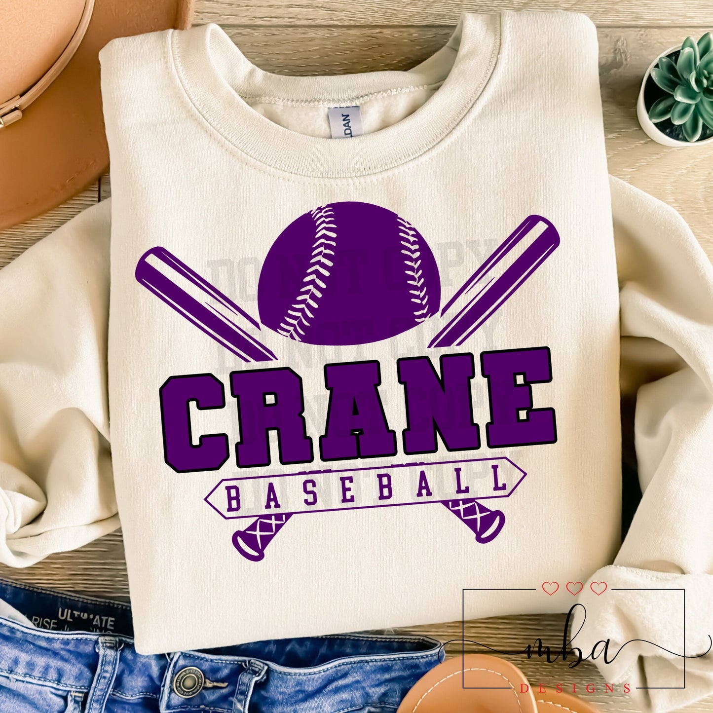 Custom Team Name and Color Baseball DOUBLE BAT