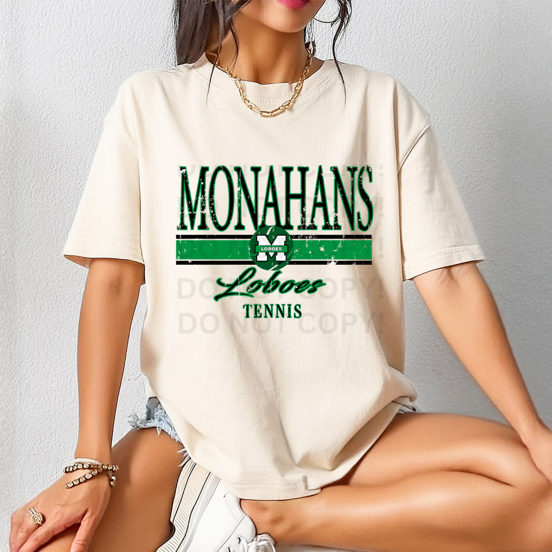 Custom Team TENNIS Distressed Logo