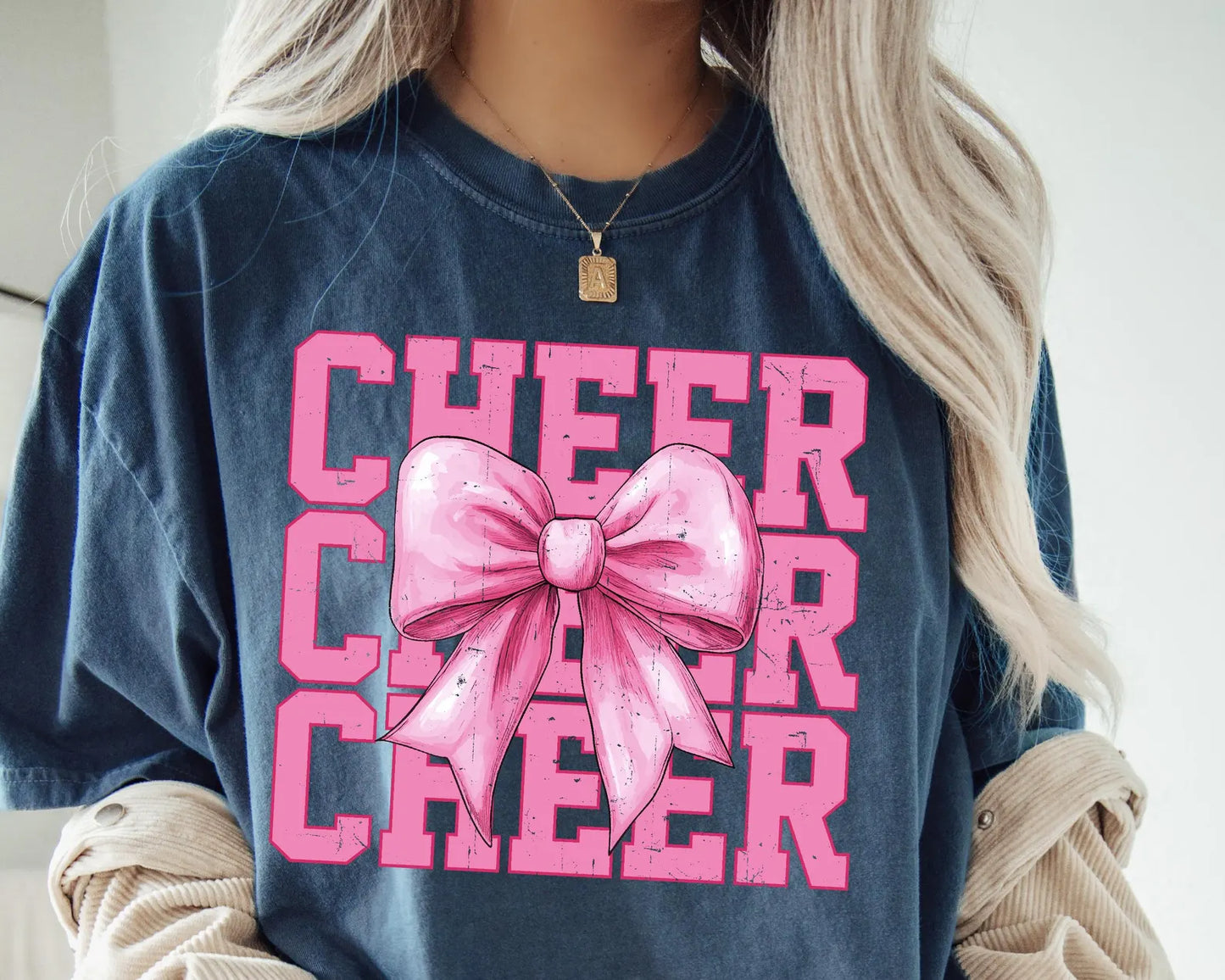 CHEER PINK BOW