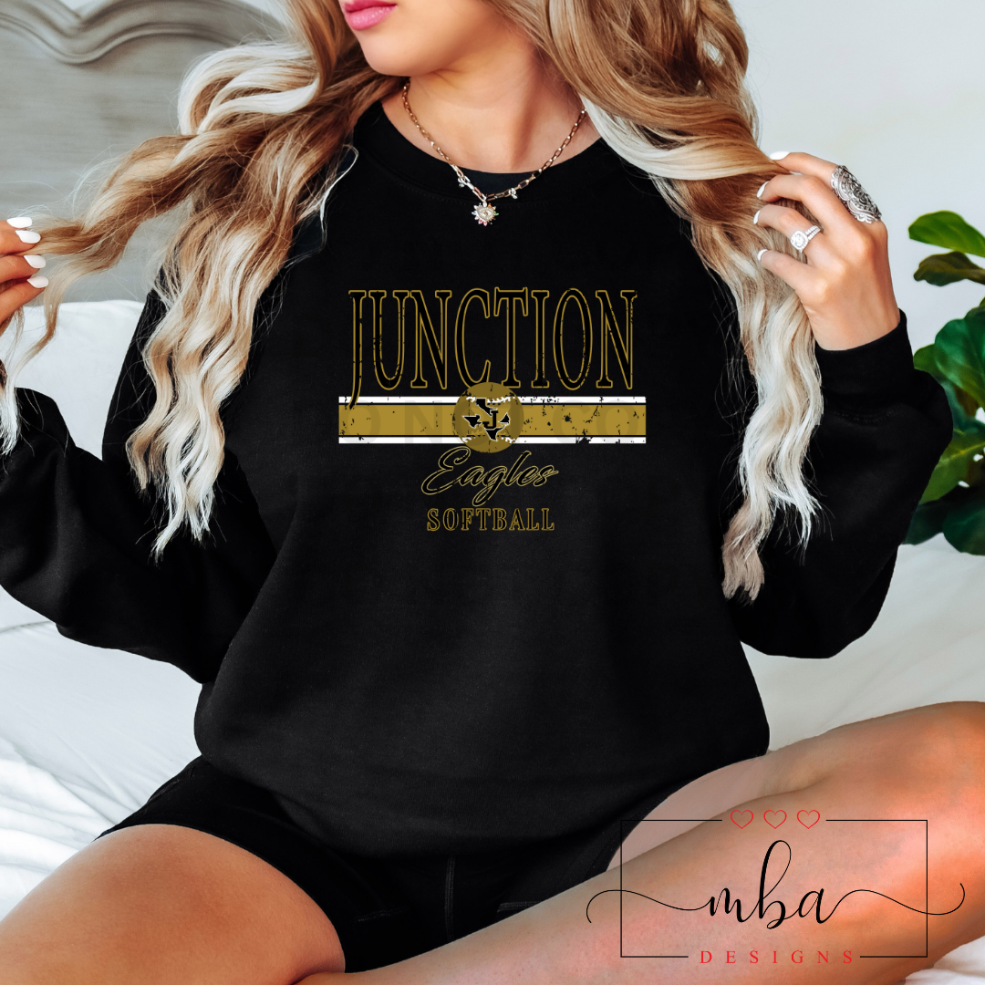 Custom Team SOFTBALL Distressed Logo