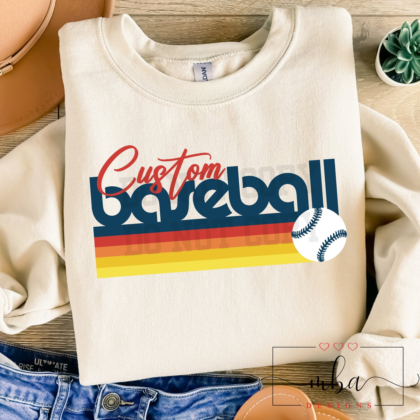 Custom Baseball Team Retro