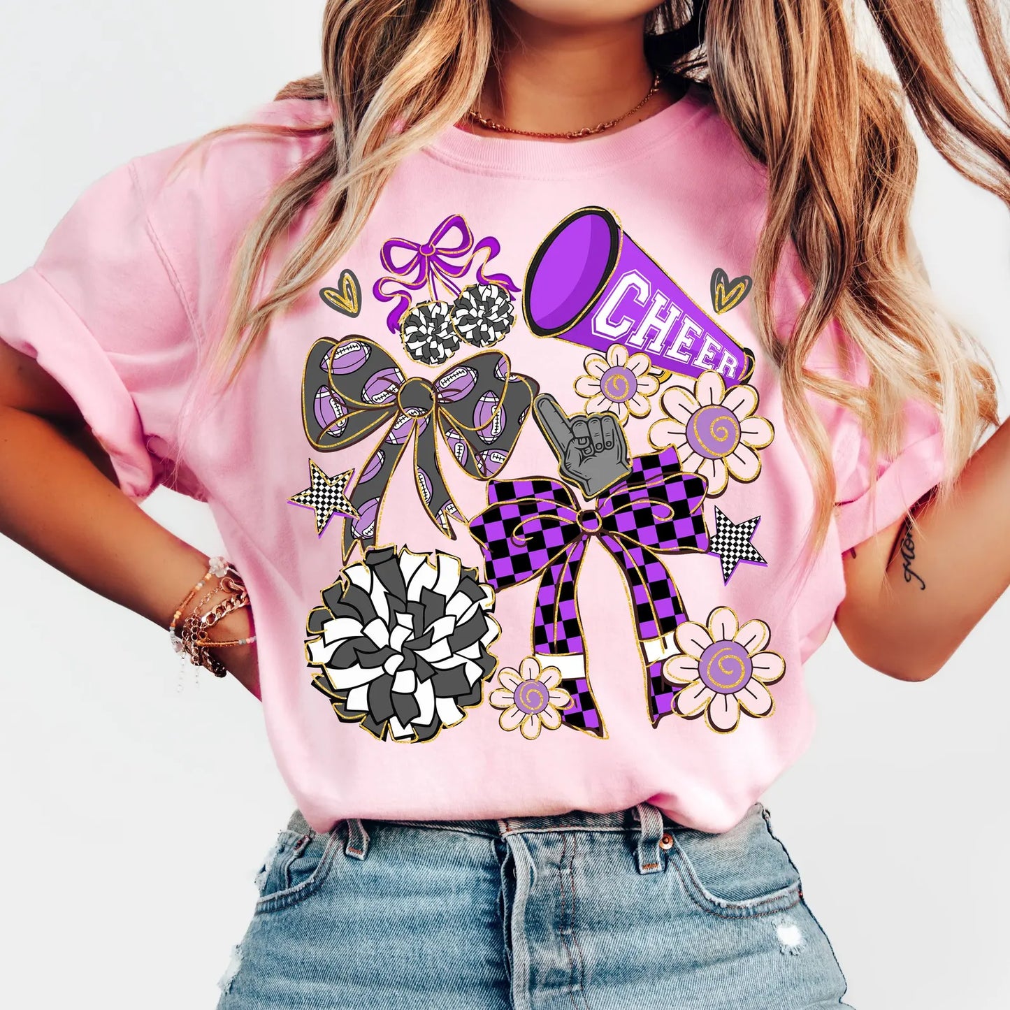 CHEER DAISY COLLAGE PURPLE