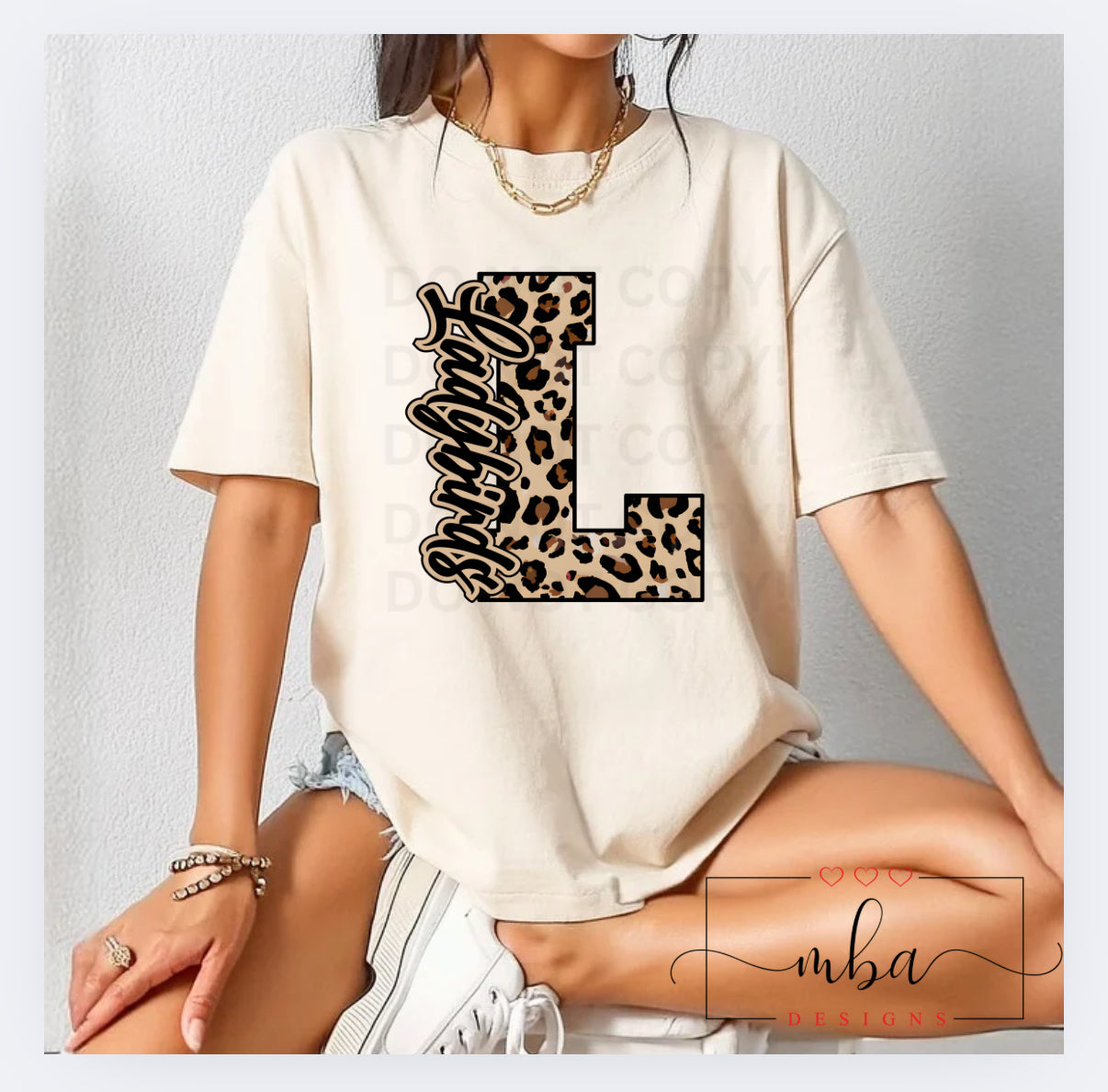 Custom Team Brown Leopard Mascot