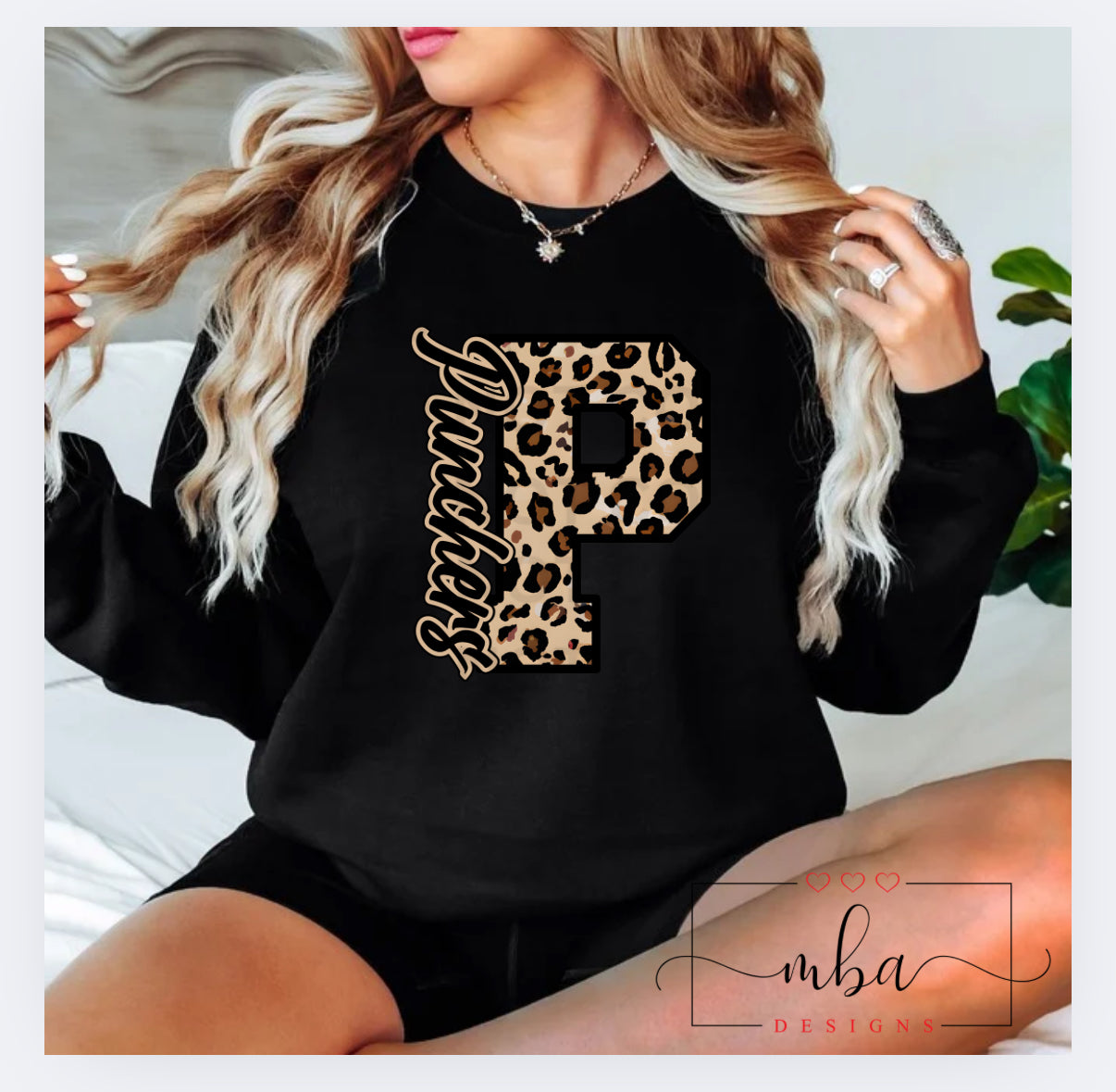 Custom Team Brown Leopard Mascot