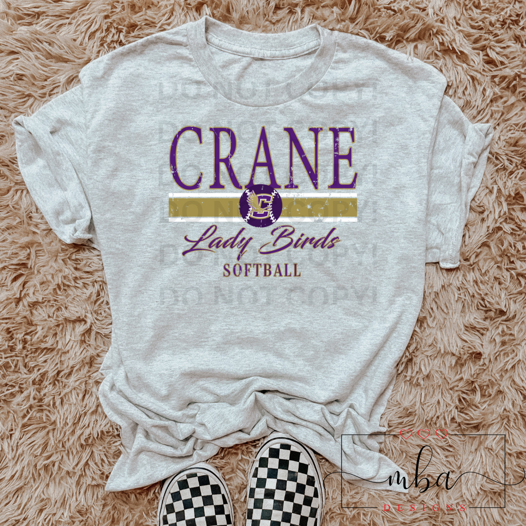 Custom Team SOFTBALL Distressed Logo