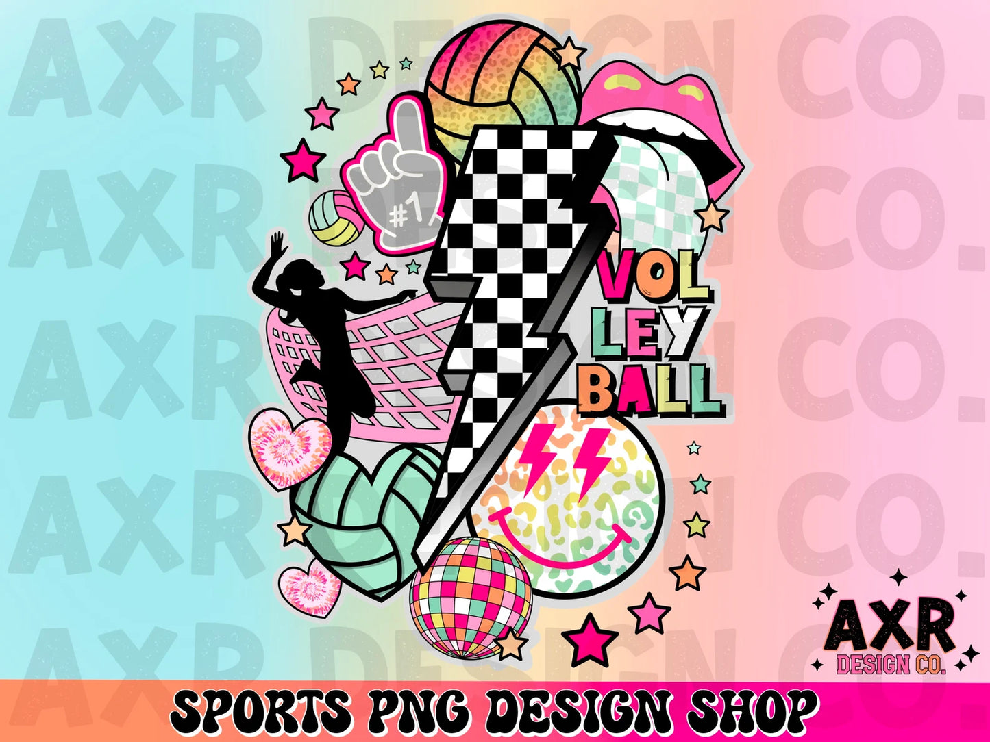 VOLLEYBALL RETRO BOLT