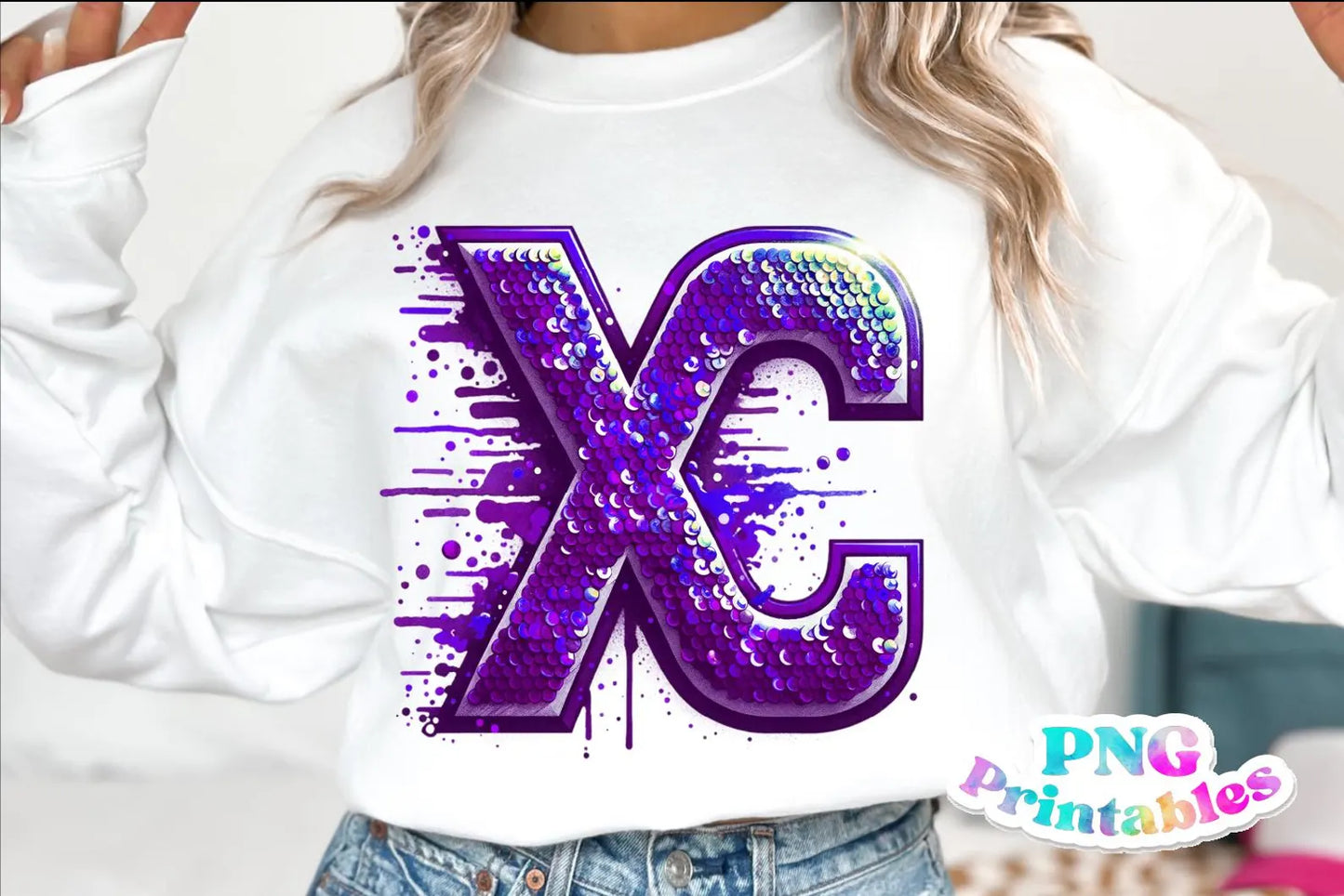 PRINTED SEQUIN CROSS COUNTRY (FAUX SEQUIN)