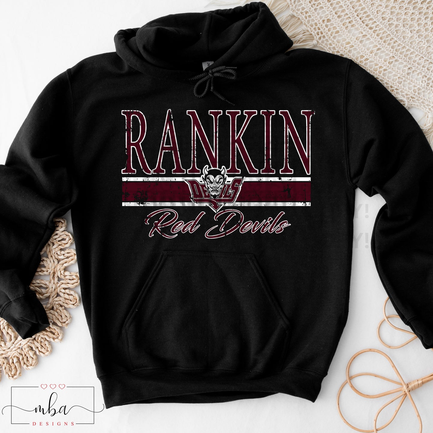 Custom Team Distressed Hoodies