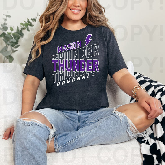 Thunder Baseball Stacked