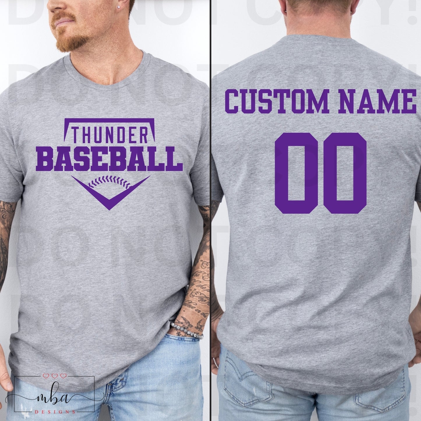 Thunder Baseball Plate