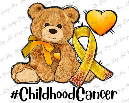 #childhood Cancer with bear