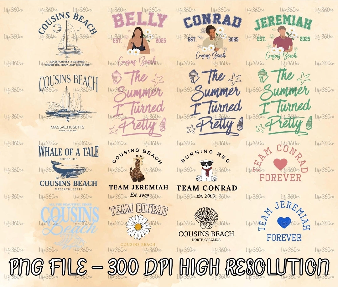 Cousins Beach colored Collage