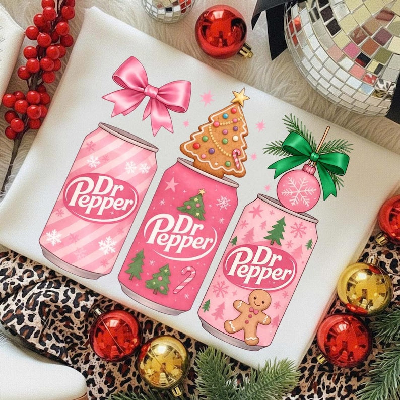 Pink Christmas Soda