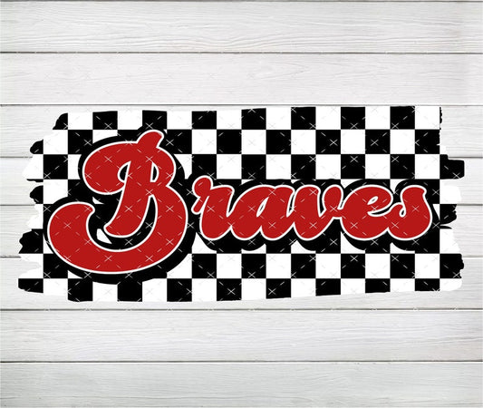 Braves Checkered Background