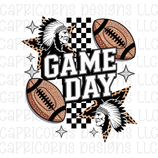 Braves Football Mascot Cheetah Stars