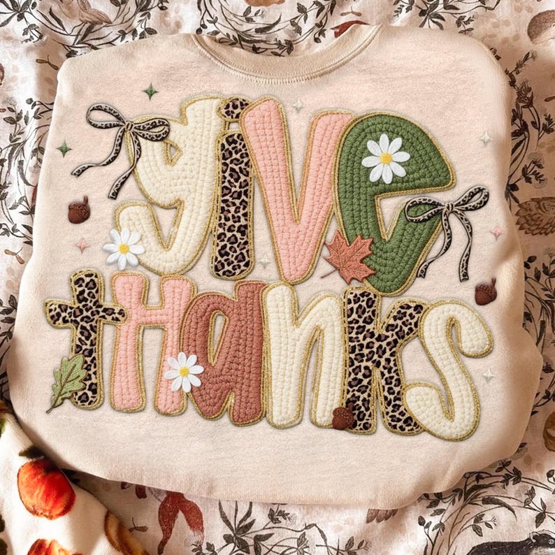 Give Thanks BOHO letters