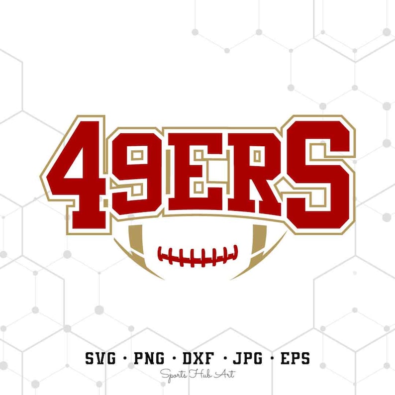 49 ERS Gold Football