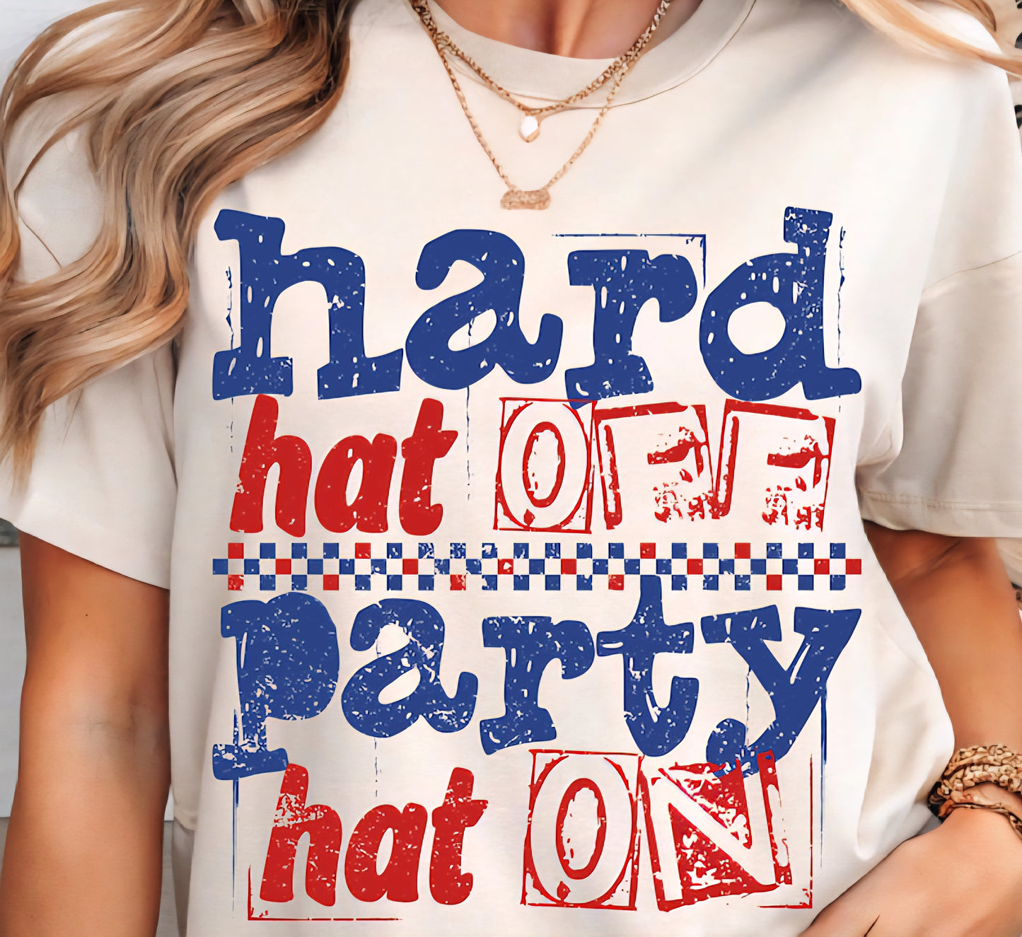 Hard hat off party hat on