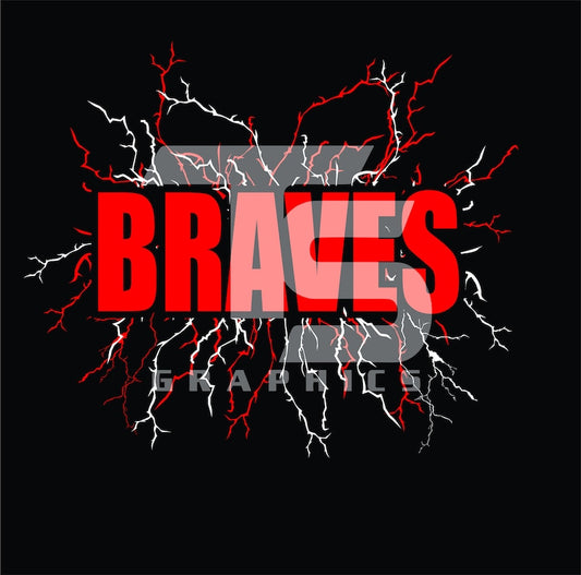 Braves Lightning Background