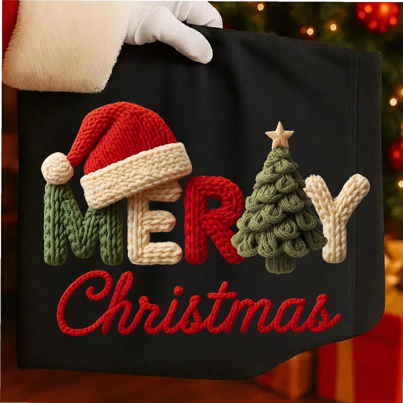 Merry Christmas Faux Yarn