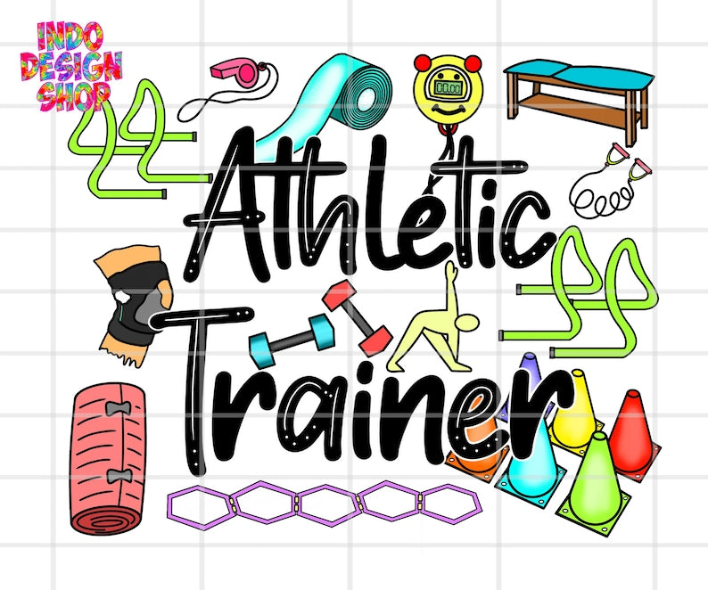 Athletic Trainer cones and knee brace