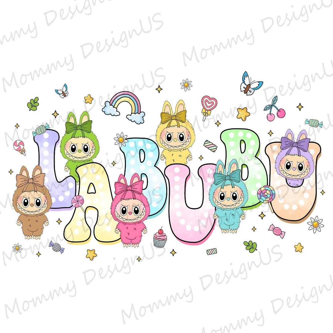 Labubu Bubble Letters