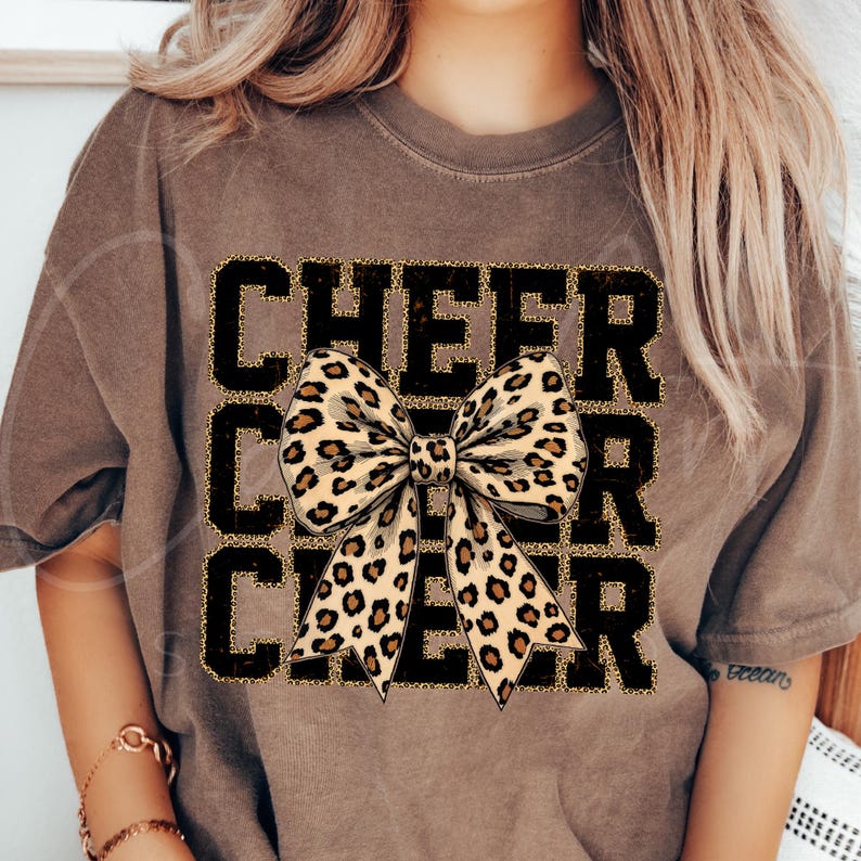 Repeat Cheer Cheetah Bow