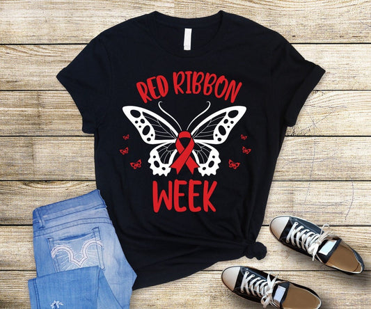 Red Ribbon Butterfly