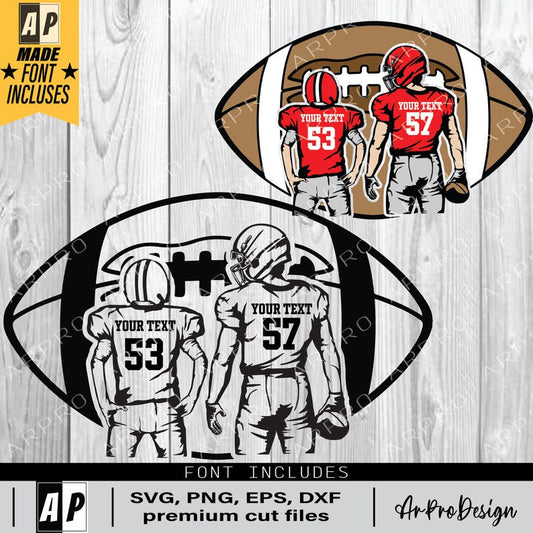 2 Custom Football Players