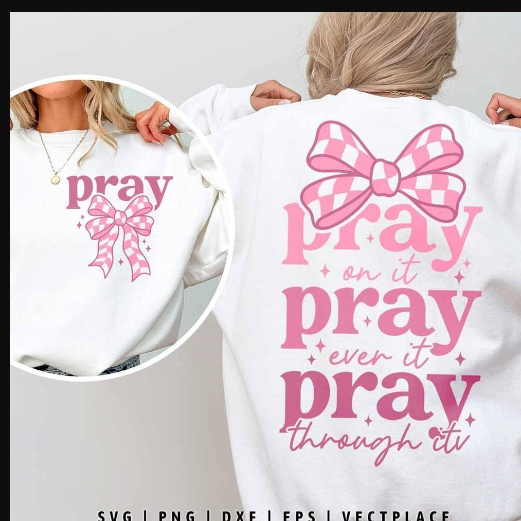 Pray Pink Bow