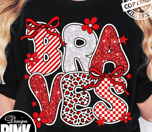 Braves Coquette Letters