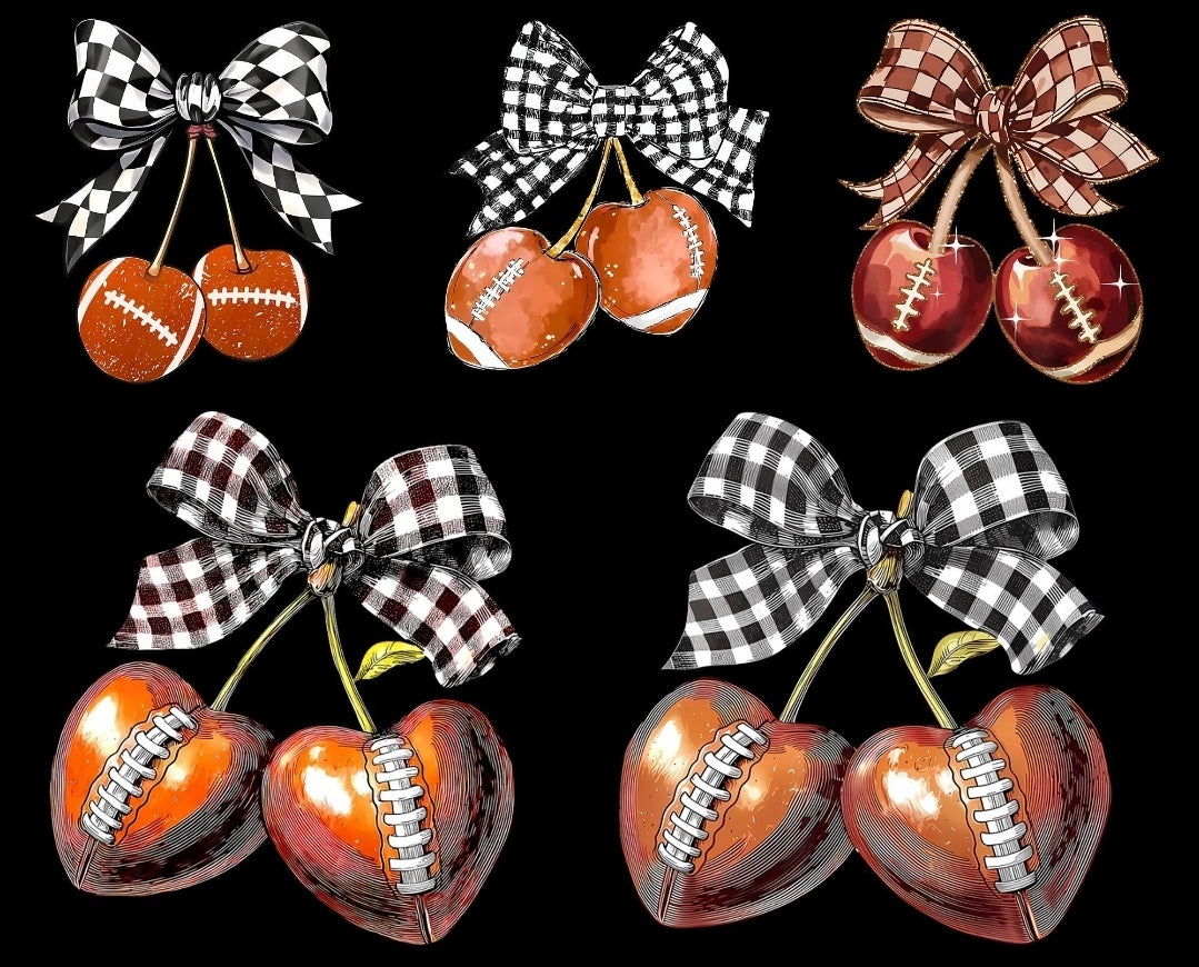 Football Bow Collage