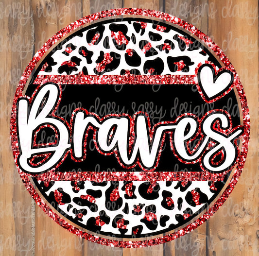Braves Cheetah Glitter (Faux Glitter)