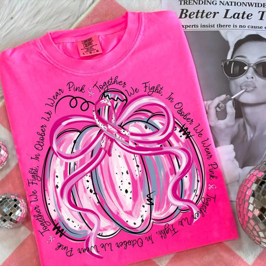 Together We Fight In October Pumpkin