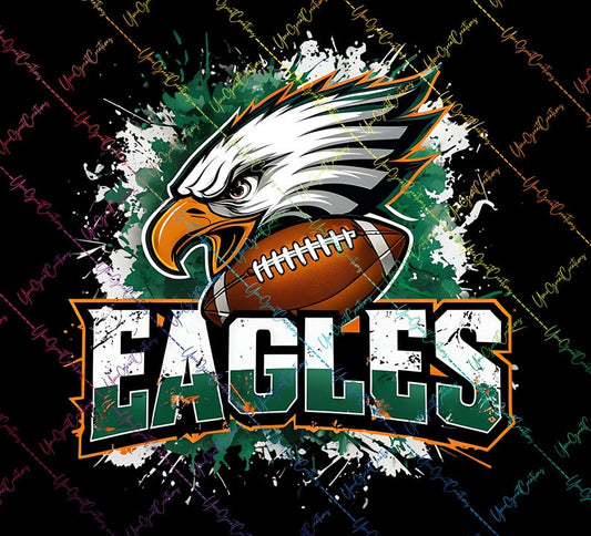 Eagles Splattered Background