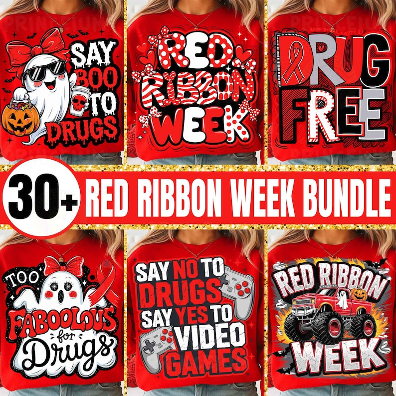 Red Ribbon Bundle (SAY NO TO DRUGS SAY YES TO VIDEO GAMES )