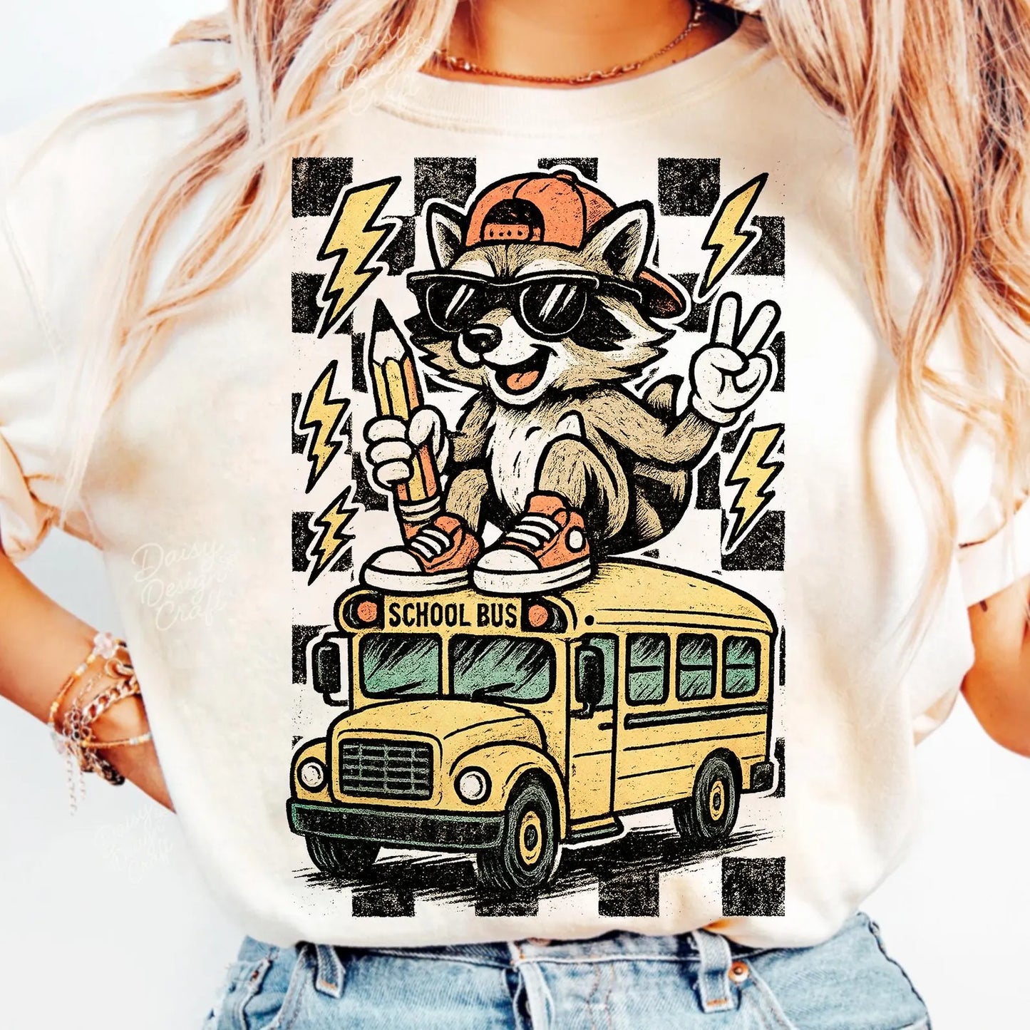 RACCOON SCHOOL BUS
