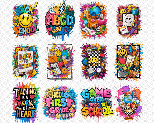 SMILEY FACE COLLAGE BACK TO SCHOOL