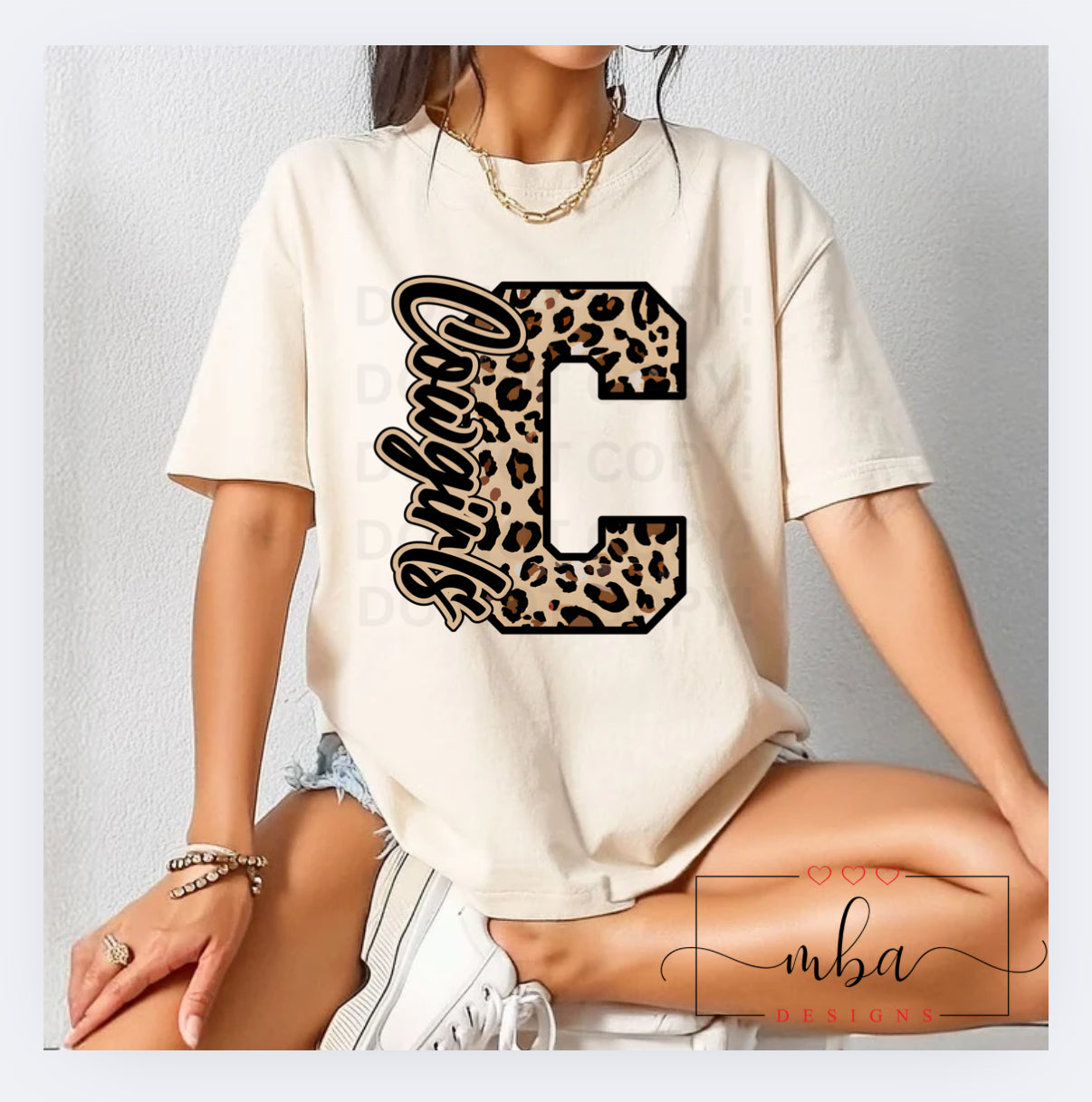 Custom Team Brown Leopard Mascot