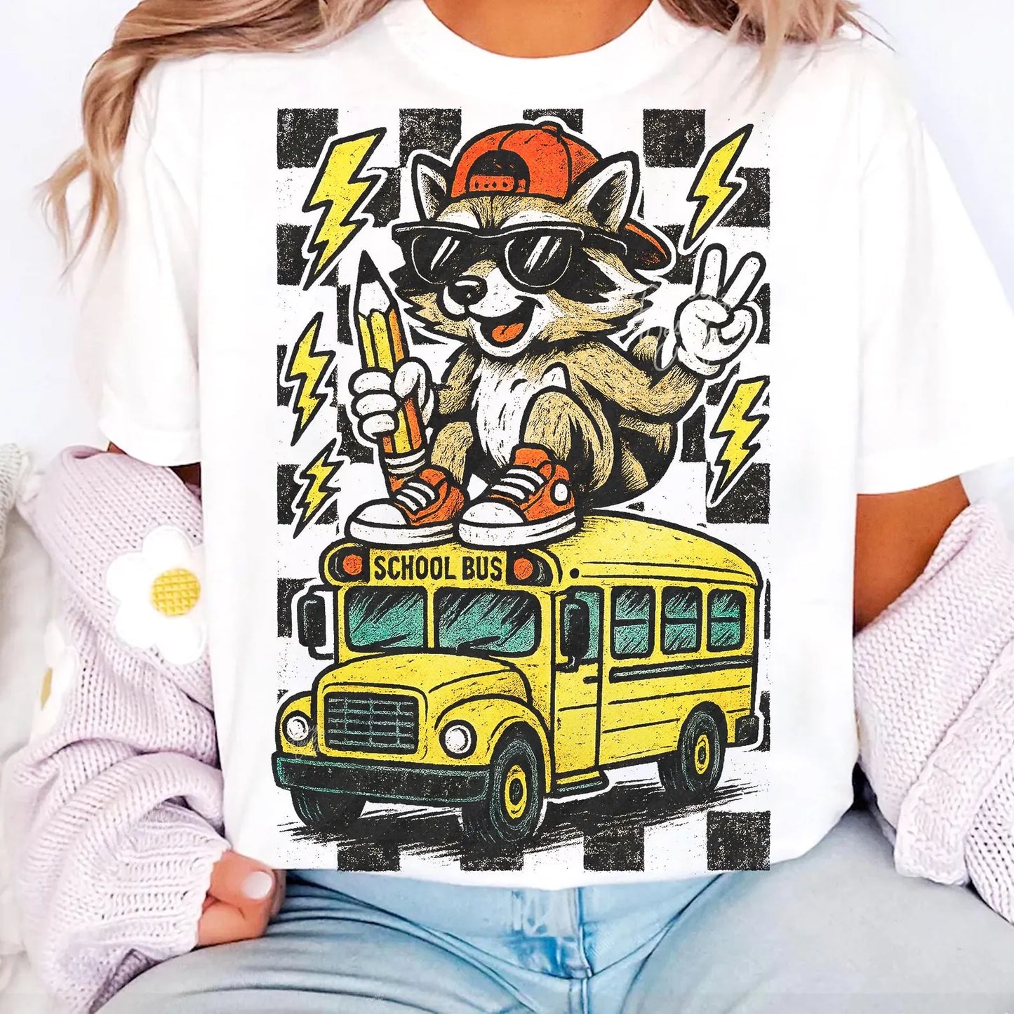 RACCOON SCHOOL BUS